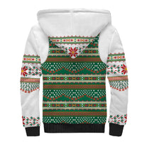 Lithuanian National Costume Sherpa Hoodie Traditional Folk Pattern - Wonder Print Shop
