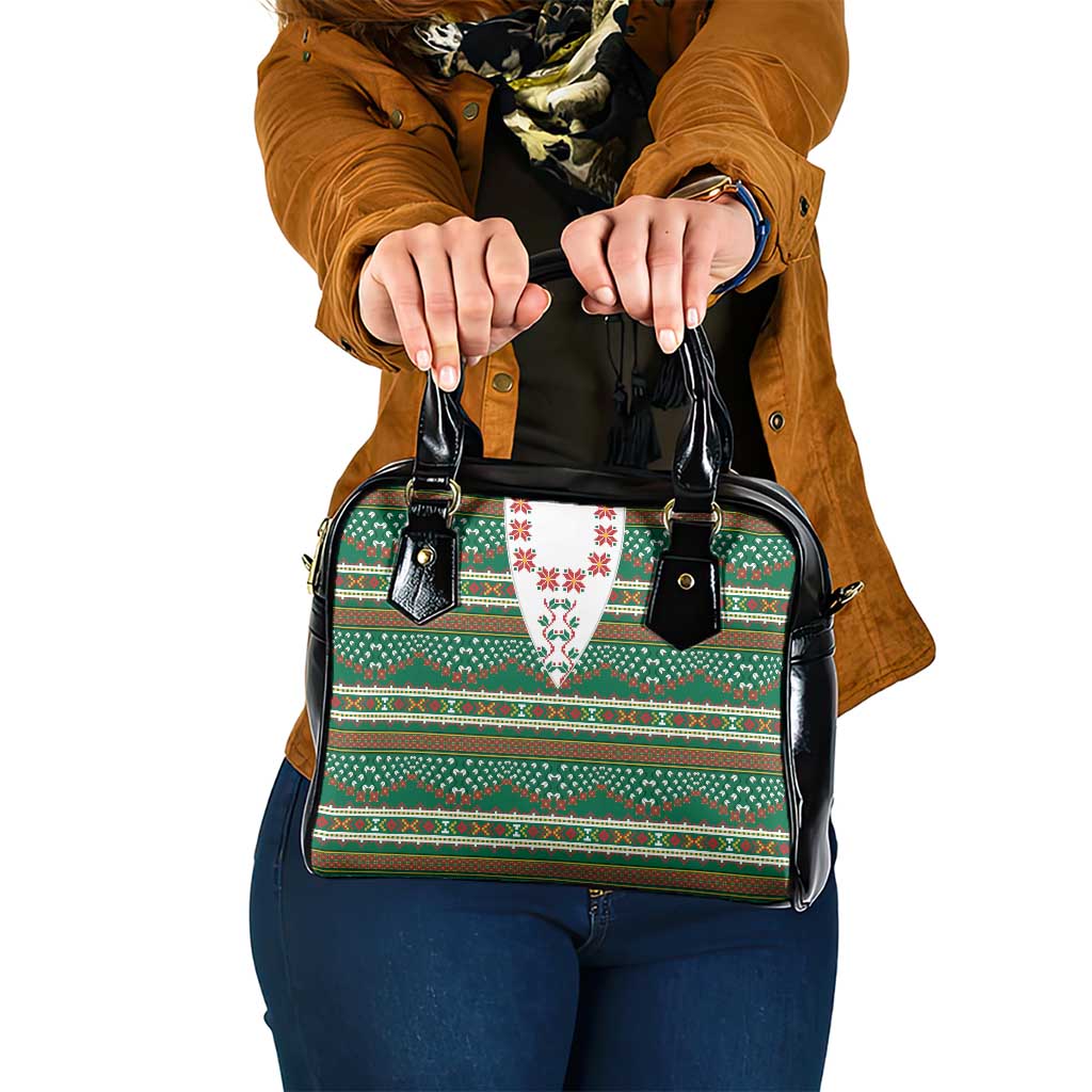 Lithuanian National Costume Shoulder Handbag Traditional Folk Pattern - Wonder Print Shop
