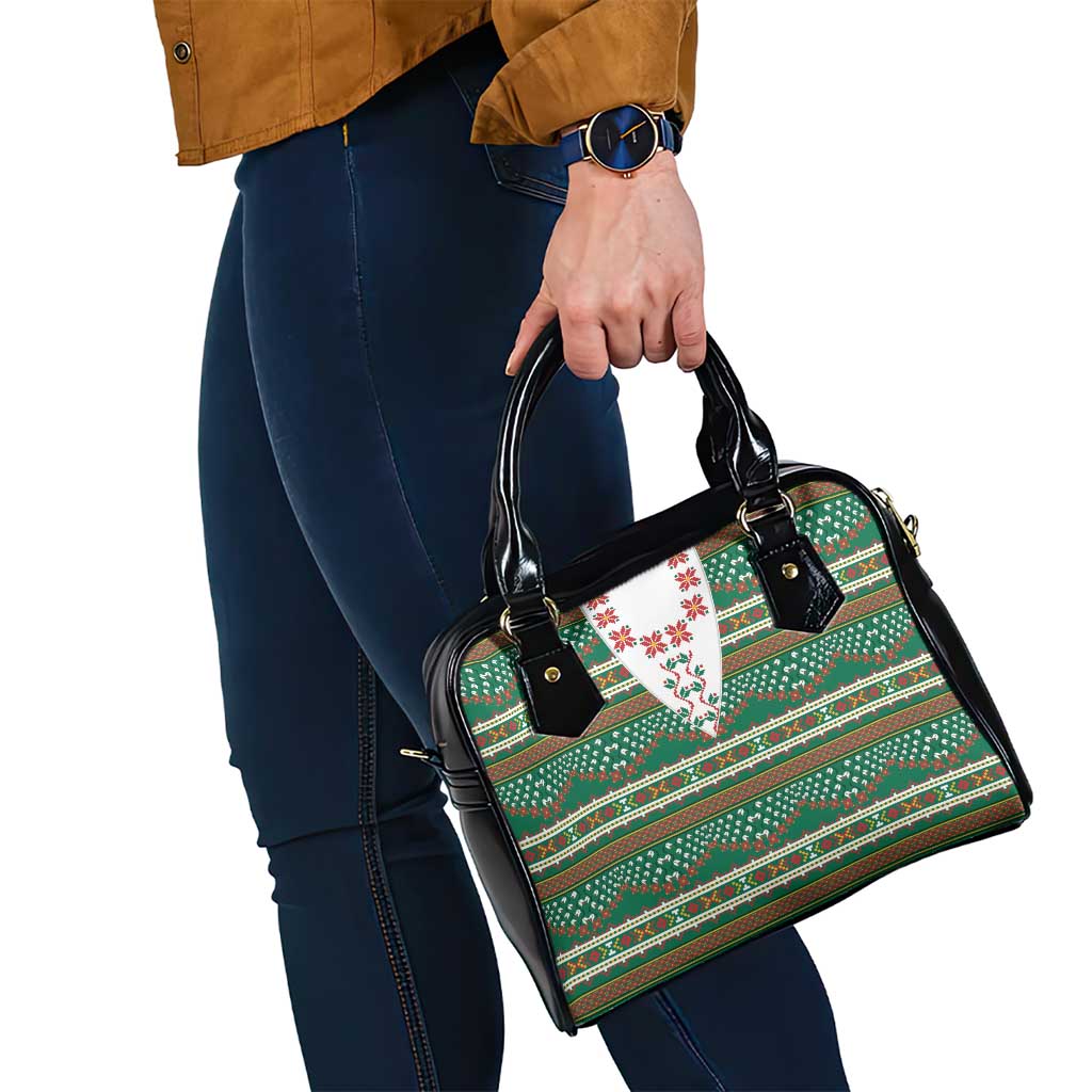 Lithuanian National Costume Shoulder Handbag Traditional Folk Pattern - Wonder Print Shop