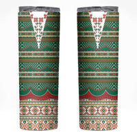Lithuanian National Costume Skinny Tumbler Traditional Folk Pattern - Wonder Print Shop