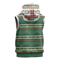 Lithuanian National Costume Sleeveless Hoodie Traditional Folk Pattern - Wonder Print Shop