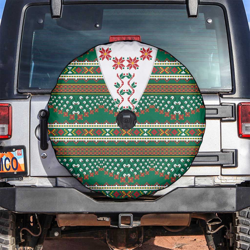 Lithuanian National Costume Spare Tire Cover Traditional Folk Pattern - Wonder Print Shop