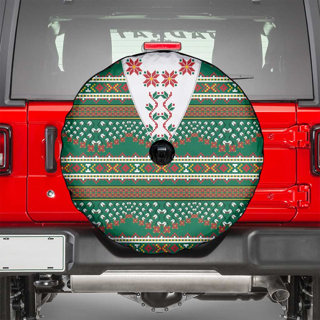 Lithuanian National Costume Spare Tire Cover Traditional Folk Pattern - Wonder Print Shop