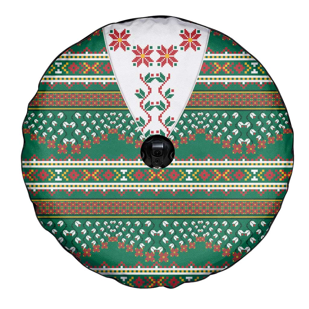 Lithuanian National Costume Spare Tire Cover Traditional Folk Pattern - Wonder Print Shop