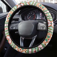Lithuanian National Costume Steering Wheel Cover Traditional Folk Pattern - Wonder Print Shop