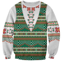 Lithuanian National Costume Sweatshirt Traditional Folk Pattern - Wonder Print Shop