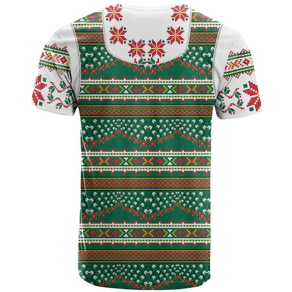 Lithuanian National Costume T Shirt Traditional Folk Pattern - Wonder Print Shop