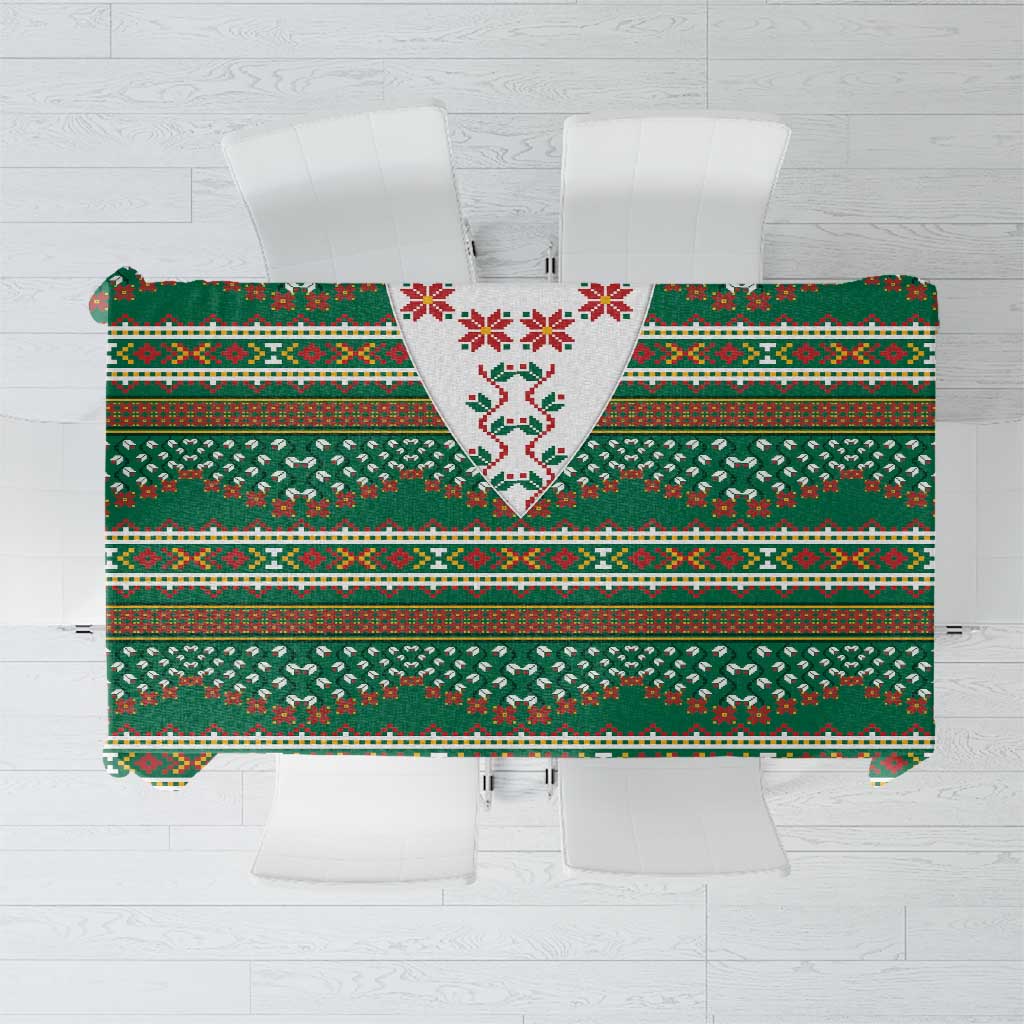 Lithuanian National Costume Tablecloth Traditional Folk Pattern - Wonder Print Shop