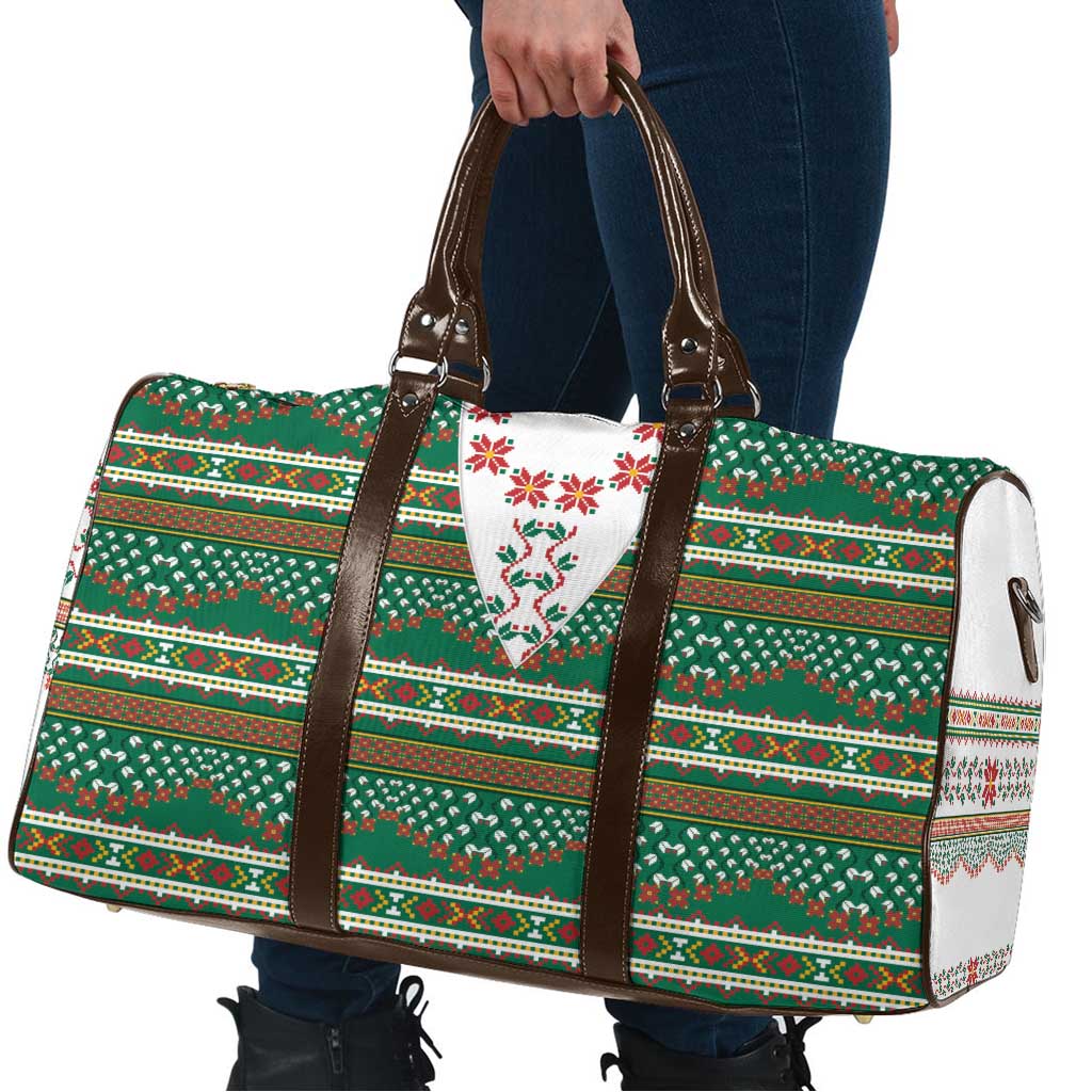 Lithuanian National Costume Travel Bag Traditional Folk Pattern - Wonder Print Shop