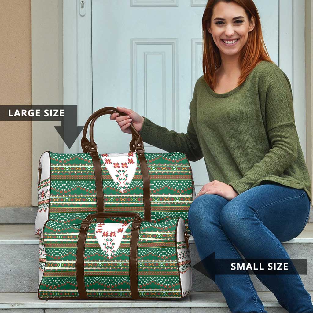 Lithuanian National Costume Travel Bag Traditional Folk Pattern - Wonder Print Shop