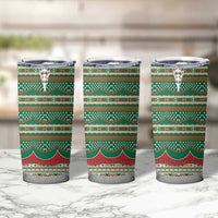 Lithuanian National Costume Tumbler Cup Traditional Folk Pattern - Wonder Print Shop