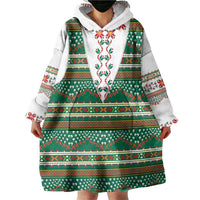 Lithuanian National Costume Wearable Blanket Hoodie Traditional Folk Pattern - Wonder Print Shop