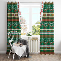 Lithuanian National Costume Window Curtain Traditional Folk Pattern - Wonder Print Shop