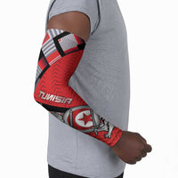 Personalized Tunisia Arm Sleeves Silver Lions Sports Patterns - Wonder Print Shop