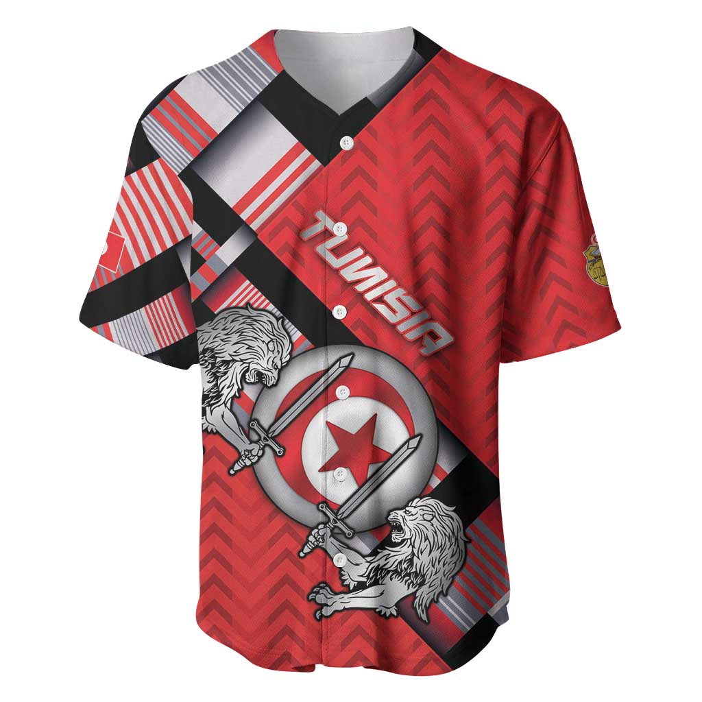 Personalized Tunisia Baseball Jersey Silver Lions Sports Patterns - Wonder Print Shop