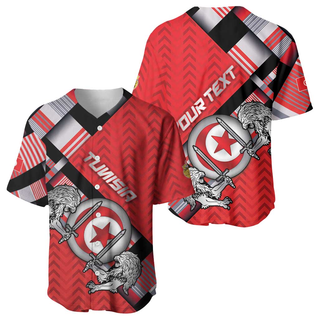 Personalized Tunisia Baseball Jersey Silver Lions Sports Patterns - Wonder Print Shop