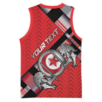 Personalized Tunisia Basketball Jersey Silver Lions Sports Patterns - Wonder Print Shop