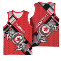 Personalized Tunisia Basketball Jersey Silver Lions Sports Patterns - Wonder Print Shop
