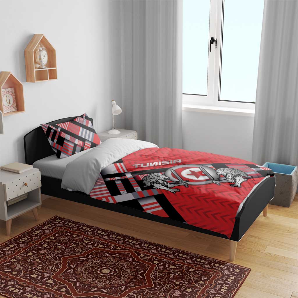 Tunisia Bedding Set Silver Lions Sports Patterns - Wonder Print Shop