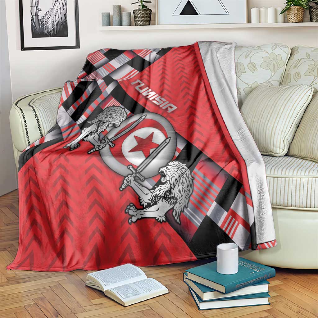 Tunisia Blanket Silver Lions Sports Patterns - Wonder Print Shop