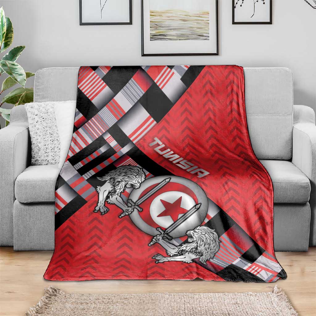 Tunisia Blanket Silver Lions Sports Patterns - Wonder Print Shop