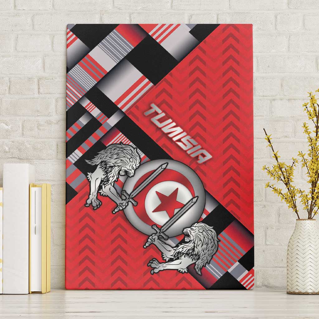 Tunisia Canvas Wall Art Silver Lions Sports Patterns - Wonder Print Shop