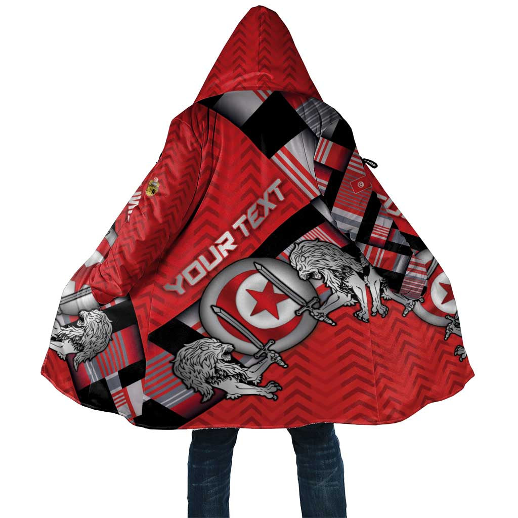 Personalized Tunisia Cloak Silver Lions Sports Patterns - Wonder Print Shop