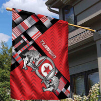 Tunisia Garden Flag Silver Lions Sports Patterns - Wonder Print Shop