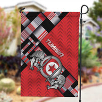 Tunisia Garden Flag Silver Lions Sports Patterns - Wonder Print Shop