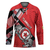 Personalized Tunisia Hockey Jersey Silver Lions Sports Patterns - Wonder Print Shop