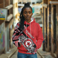 Personalized Tunisia Hoodie Silver Lions Sports Patterns - Wonder Print Shop
