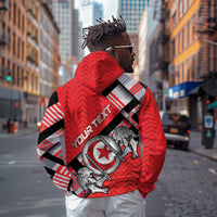 Personalized Tunisia Hoodie Silver Lions Sports Patterns - Wonder Print Shop