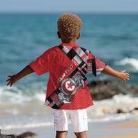 Personalized Tunisia Kid Hawaiian Shirt Silver Lions Sports Patterns - Wonder Print Shop