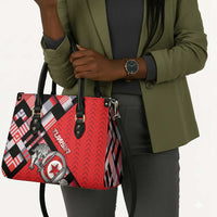 Tunisia Leather Bag Silver Lions Sports Patterns - Wonder Print Shop
