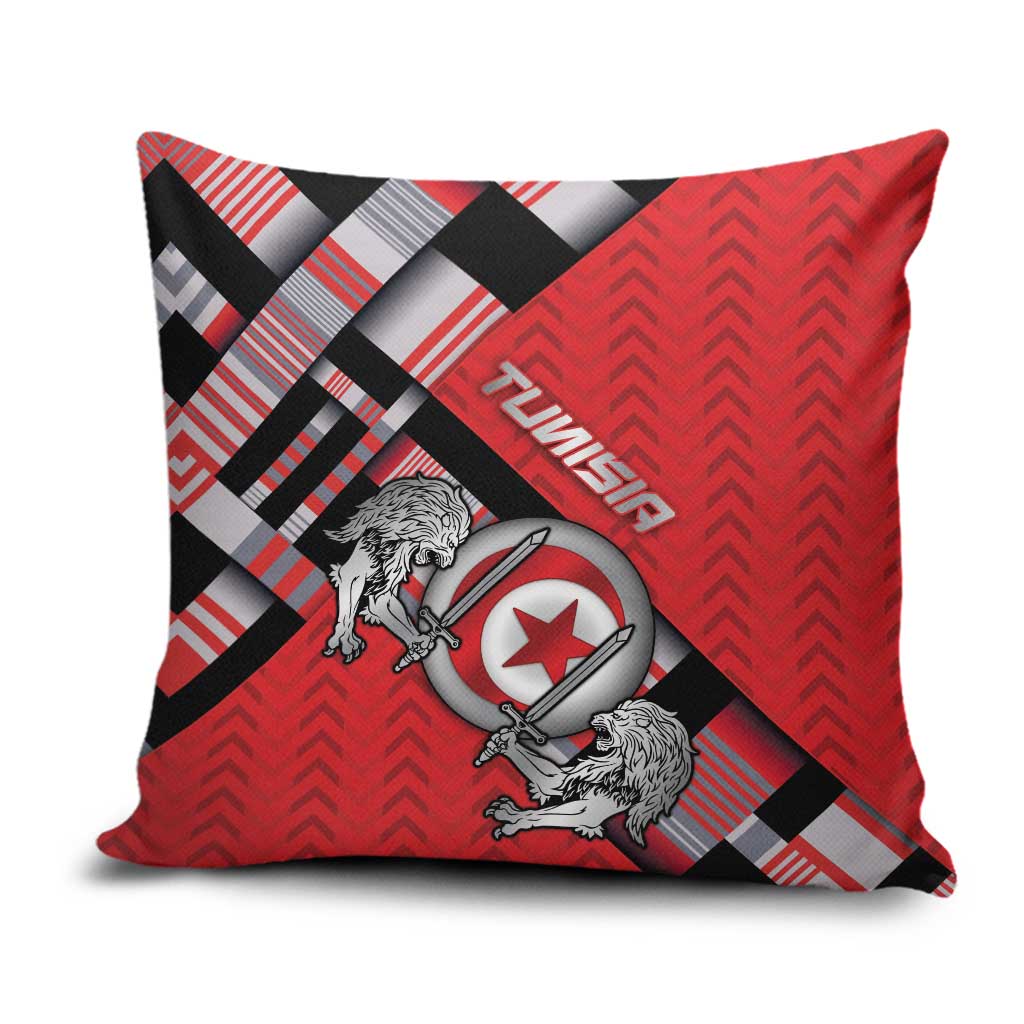 Tunisia Pillow Cover Silver Lions Sports Patterns - Wonder Print Shop