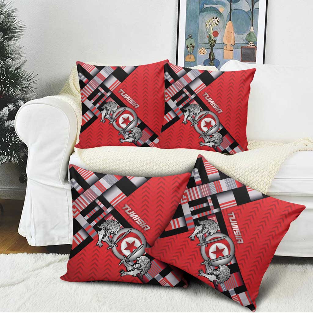 Tunisia Pillow Cover Silver Lions Sports Patterns - Wonder Print Shop