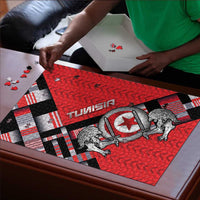 Tunisia Puzzle Silver Lions Sports Patterns - Wonder Print Shop
