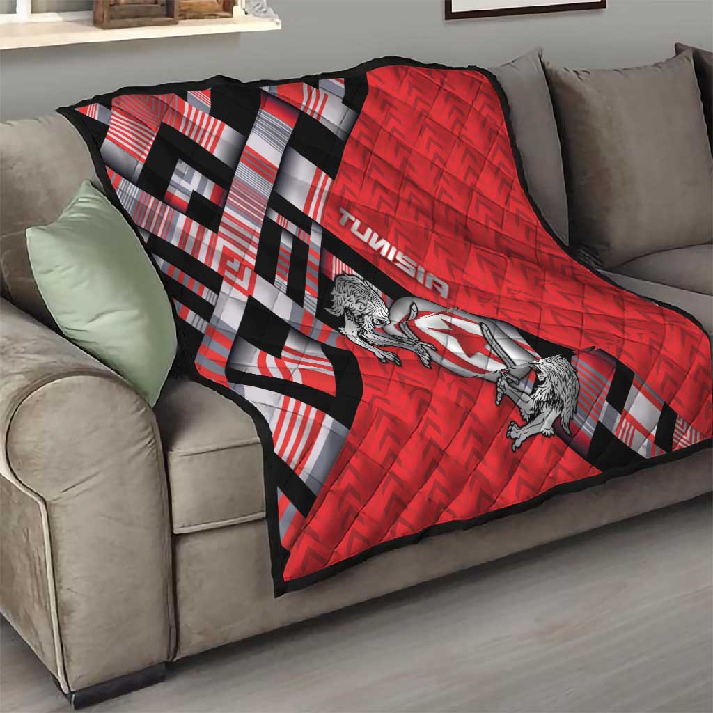 Tunisia Quilt Silver Lions Sports Patterns - Wonder Print Shop