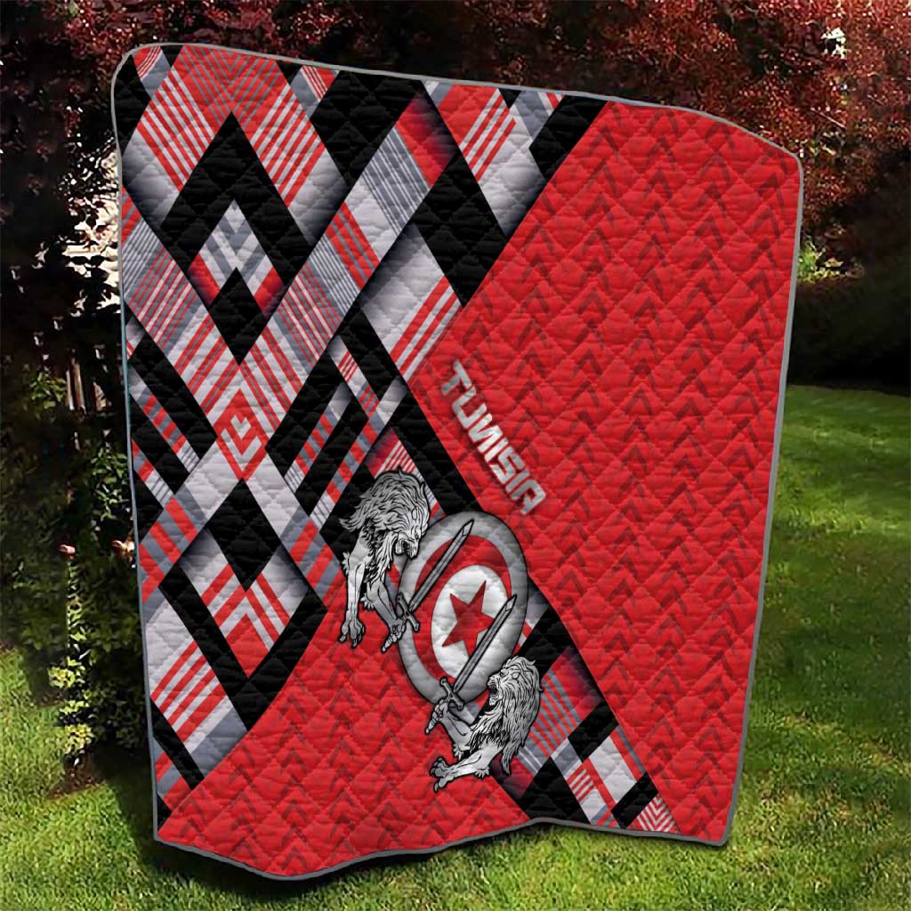 Tunisia Quilt Silver Lions Sports Patterns - Wonder Print Shop