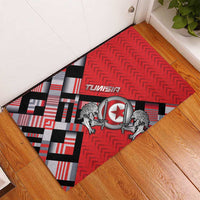 Tunisia Rubber Doormat Silver Lions Sports Patterns - Wonder Print Shop