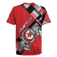 Personalized Tunisia Rugby Jersey Silver Lions Sports Patterns - Wonder Print Shop