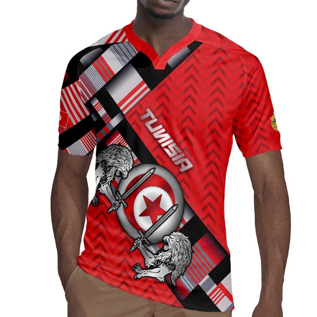 Personalized Tunisia Rugby Jersey Silver Lions Sports Patterns - Wonder Print Shop