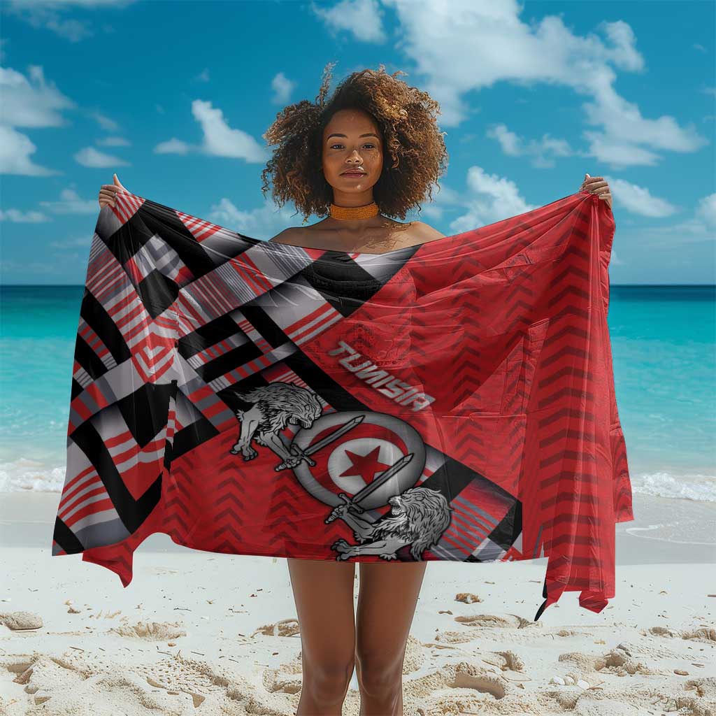 Tunisia Sarong Silver Lions Sports Patterns - Wonder Print Shop
