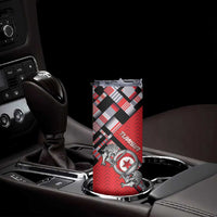 Personalized Tunisia Skinny Tumbler Silver Lions Sports Patterns - Wonder Print Shop