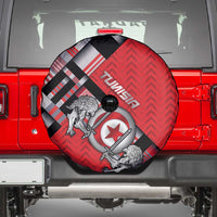 Tunisia Spare Tire Cover Silver Lions Sports Patterns - Wonder Print Shop