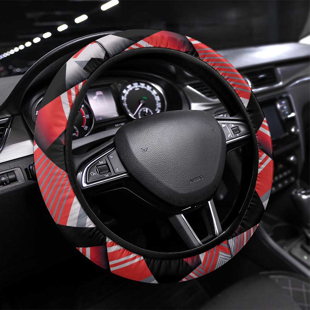 Tunisia Steering Wheel Cover Silver Lions Sports Patterns - Wonder Print Shop
