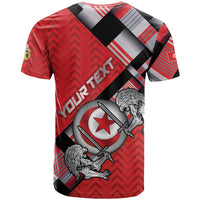 Personalized Tunisia T shirt Silver Lions Sports Patterns - Wonder Print Shop