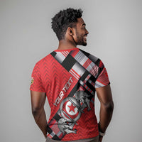 Personalized Tunisia T shirt Silver Lions Sports Patterns - Wonder Print Shop