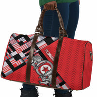 Tunisia Travel Bag Silver Lions Sports Patterns - Wonder Print Shop
