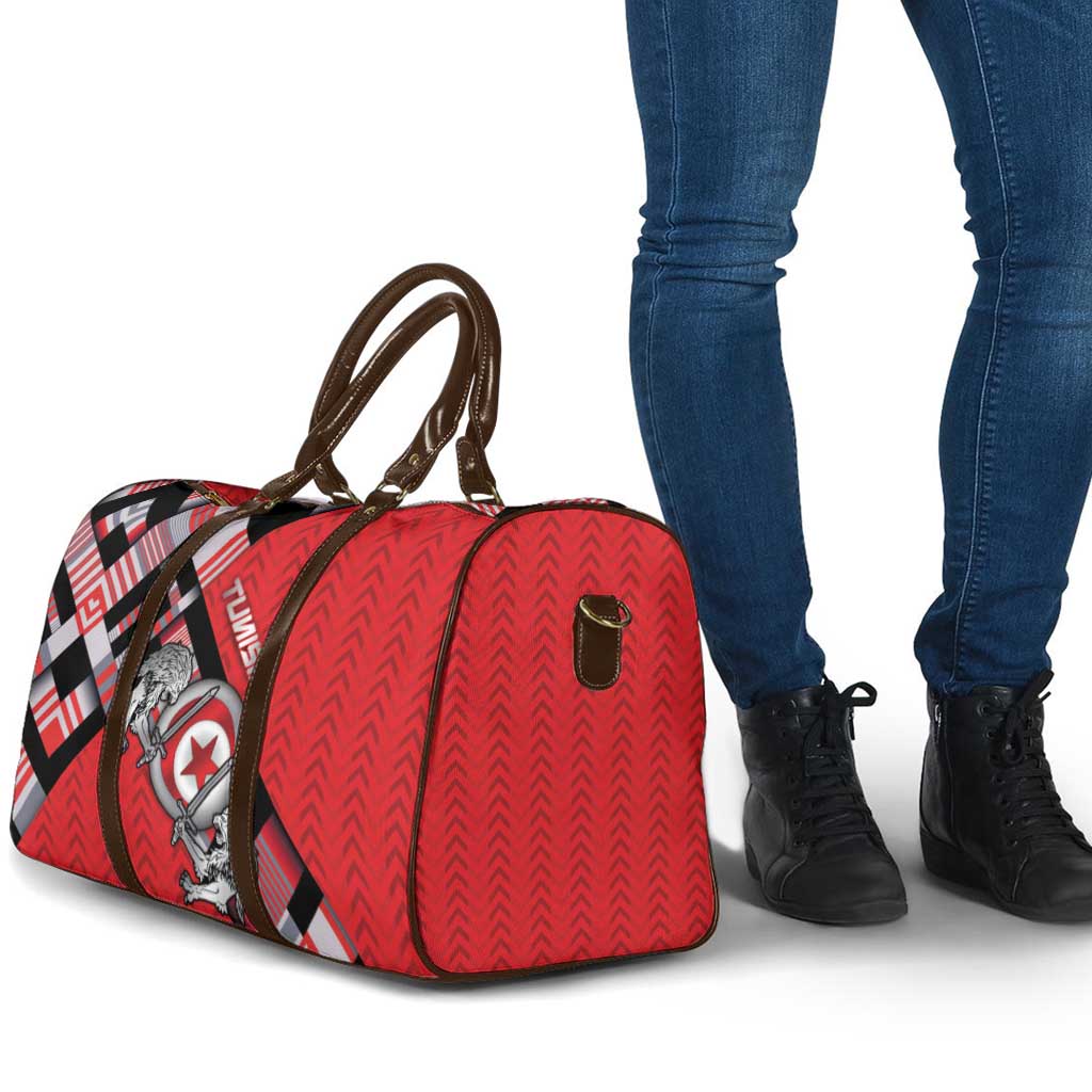 Tunisia Travel Bag Silver Lions Sports Patterns - Wonder Print Shop